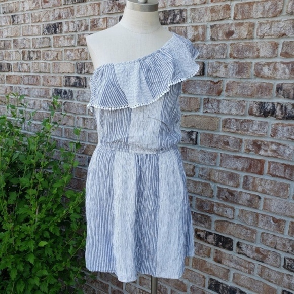American Eagle Outfitters ONE SHOULDER dress sz M - Picture 1 of 6